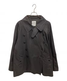 HTS（エイチティーエス）の古着「ダブルオーバーショートコート」｜ブラック