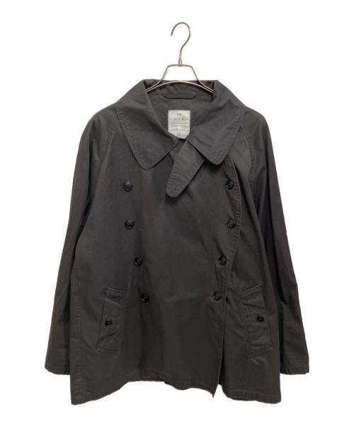 HTS（エイチティーエス）HTS (エイチティーエス) ダブルオーバーショートコート ブラック サイズ:44の古着・服飾アイテム