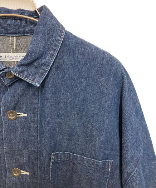 journal standard luxe（ジャーナルスタンダード ラックス）journal standard luxe (ジャーナルスタンダード ラックス) ミリタリーデニム カーサブルゾン インディゴ サイズ:Freeの古着・服飾アイテム
