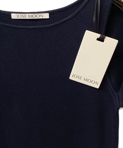 JOSE MOON（ジョゼムーン）JOSE MOON (ジョゼムーン) 半袖ニットワンピース ネイビー サイズ:Freeの古着・服飾アイテム