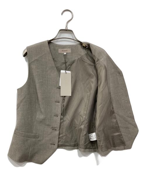 JUSGLITTY（ジャスグリッティー）JUSGLITTY (ジャスグリッティー) ジレ＆スカートSET ブラウン サイズ:2 未使用品の古着・服飾アイテム