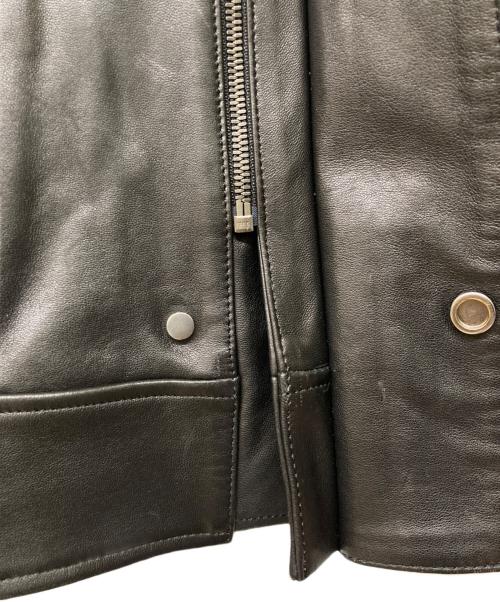 MURRAL（ミューラル）MURRAL (ミューラル) Framed embroidery leather jacket ブラック サイズ:Fの古着・服飾アイテム
