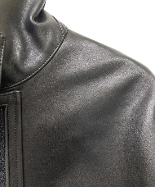 MURRAL（ミューラル）MURRAL (ミューラル) Framed embroidery leather jacket ブラック サイズ:Fの古着・服飾アイテム