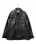 MURRAL（ミューラル）の古着「Framed embroidery leather jacket」｜ブラック