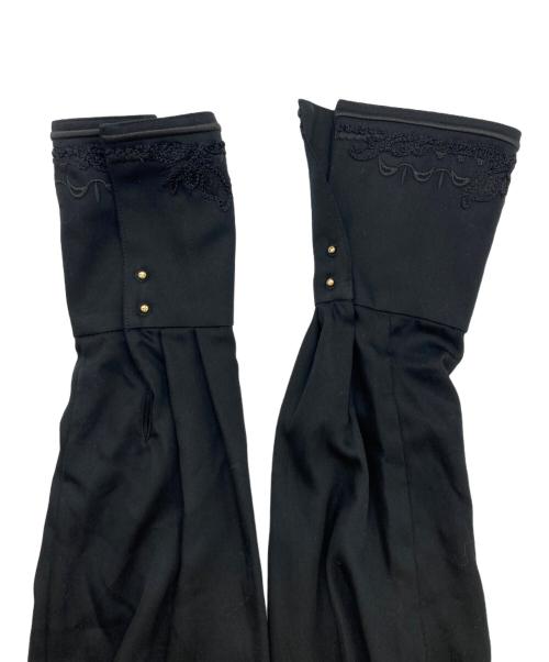 MURRAL（ミューラル）MURRAL (ミューラル) Framed embroidery wrap dress ブラック サイズ:SIZE 2の古着・服飾アイテム