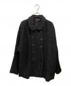 eunoiaユノイア）の古着「ツイードダブルショートコート」｜ブラック