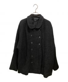 eunoia（ユノイア）の古着「ツイードダブルショートコート」｜ブラック