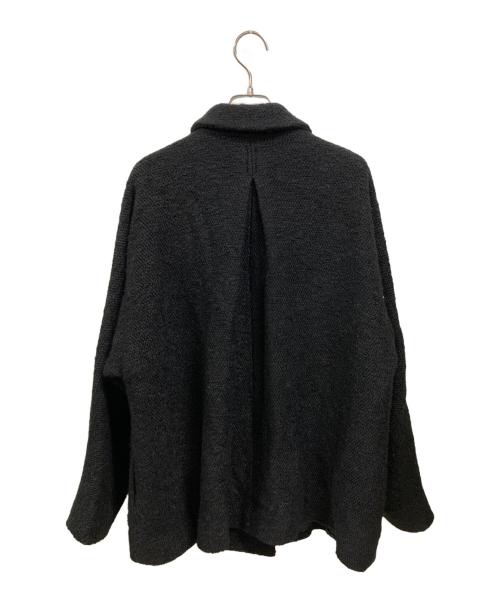 eunoia（ユノイア）eunoia (ユノイア) ツイードダブルショートコート ブラック サイズ:Freeの古着・服飾アイテム