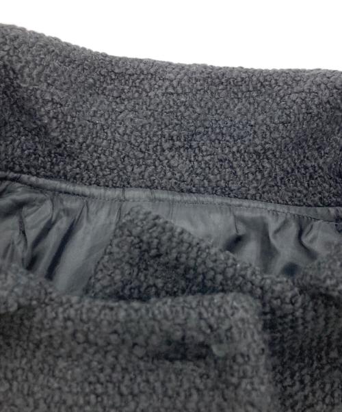 eunoia（ユノイア）eunoia (ユノイア) ツイードダブルショートコート ブラック サイズ:Freeの古着・服飾アイテム