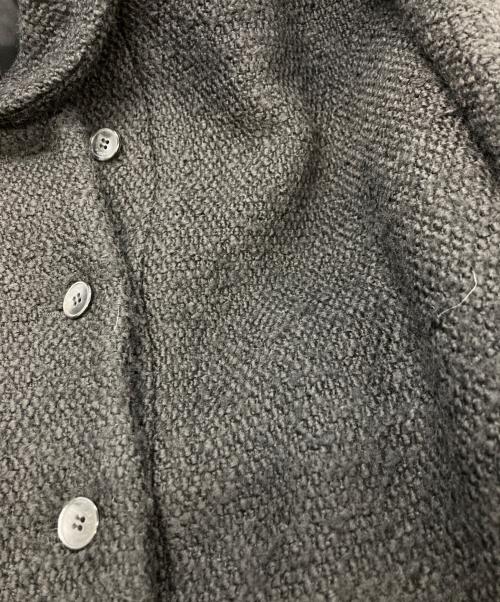 eunoia（ユノイア）eunoia (ユノイア) ツイードダブルショートコート ブラック サイズ:Freeの古着・服飾アイテム