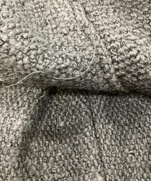 eunoia（ユノイア）eunoia (ユノイア) ツイードダブルショートコート ブラック サイズ:Freeの古着・服飾アイテム