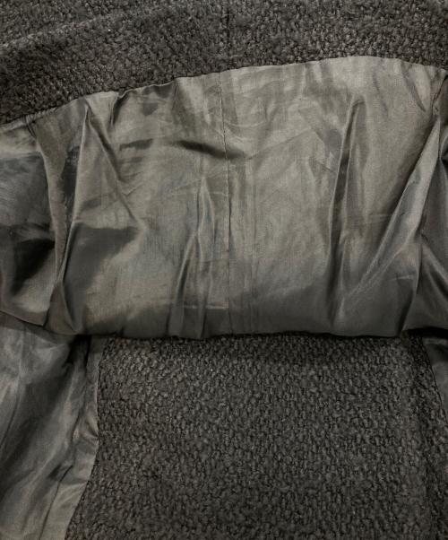 eunoia（ユノイア）eunoia (ユノイア) ツイードダブルショートコート ブラック サイズ:Freeの古着・服飾アイテム