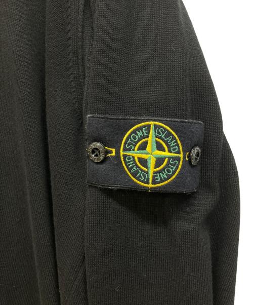 STONE ISLAND（ストーンアイランド）STONE ISLAND (ストーンアイランド) Soft Cotton Long Sleeve Knitted Polo Shirt ブラック サイズ:XLの古着・服飾アイテム