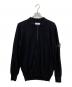 STONE ISLAND（ストーンアイランド）の古着「Soft Cotton Long Sleeve Knitted Polo Shirt」｜ブラック