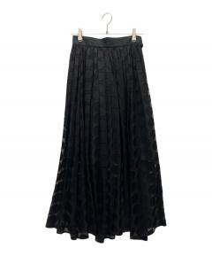 中古・古着通販】OBLI (オブリ) デニムチュールスカート ホワイト