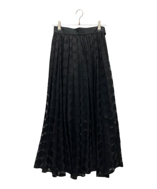 OBLI（オブリ）OBLI (オブリ) リボンドットスカート ブラック サイズ:SIZE FREEの古着・服飾アイテム