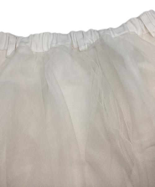 OBLI（オブリ）OBLI (オブリ) デニムチュールスカート ホワイト サイズ:1の古着・服飾アイテム