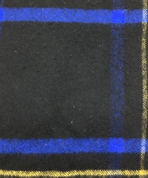 JOHNSTONS OF ELGIN（ジョンストンズオブエルガン）JOHNSTONS OF ELGIN (ジョンストンズオブエルガン) カシミヤチェックストール/マフラー ネイビーの古着・服飾アイテム
