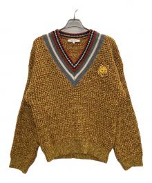 maison kitsune（メゾンキツネ）の古着「BOLD FOX HEAD CRAFTY COMFORT JUMPER」｜イエロー