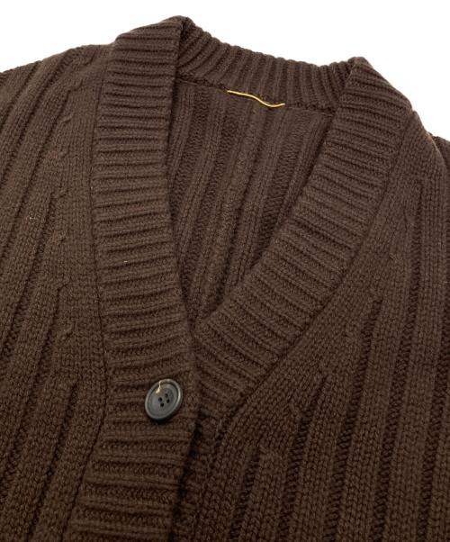 DEUXIEME CLASSE（ドゥーズィエム クラス）Deuxieme Classe (ドゥーズィエム クラス) atmosphere カーディガン ブラウン サイズ:SIZE Freeの古着・服飾アイテム