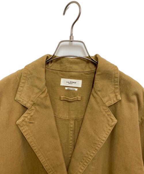 ISABEL MARANT ETOILE（イザベルマランエトワール）ISABEL MARANT ETOILE (イザベルマランエトワール) キャンバスベルテッドコート ベージュ サイズ:34の古着・服飾アイテム