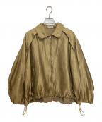 ESTNATION ESSENCEOFLUXURYエストネーション）の古着「スリーブボリュームブルゾン」｜ゴールド