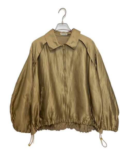 ESTNATION ESSENCEOFLUXURY（エストネーション）ESTNATION ESSENCEOFLUXURY (エストネーション) スリーブボリュームブルゾン ゴールド サイズ:Freeの古着・服飾アイテム