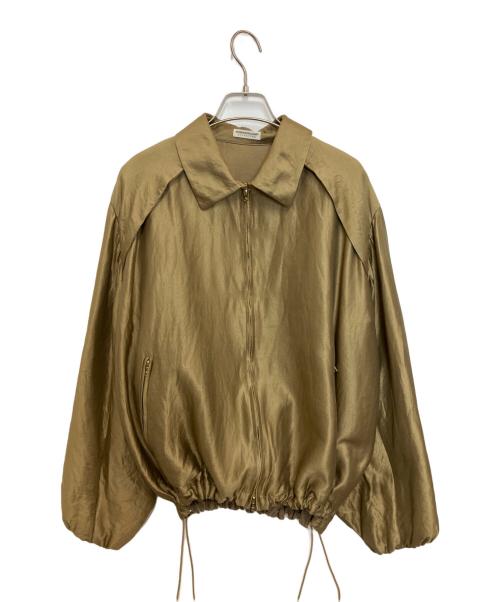 ESTNATION ESSENCEOFLUXURY（エストネーション）ESTNATION ESSENCEOFLUXURY (エストネーション) スリーブボリュームブルゾン ゴールド サイズ:Freeの古着・服飾アイテム