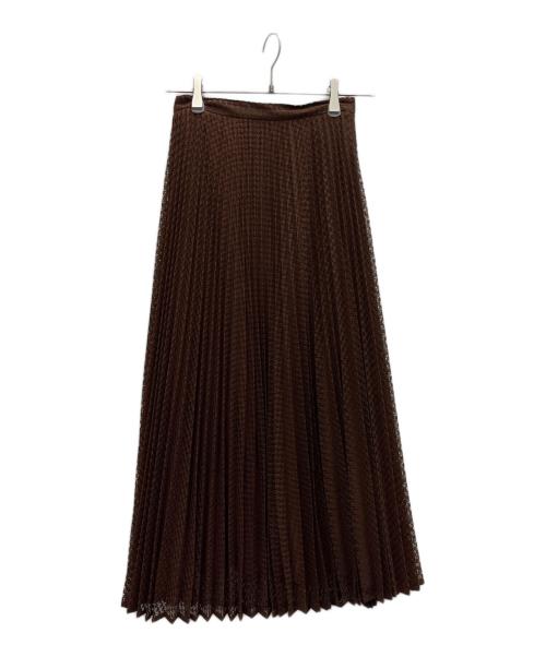 Max Mara Studio（マックスマーラ ストゥディオ）MAX MARA STUDIO (マックスマーラ ストゥディオ) RIMINI  レーススカート ブラウン サイズ:SIZE36 未使用品の古着・服飾アイテム