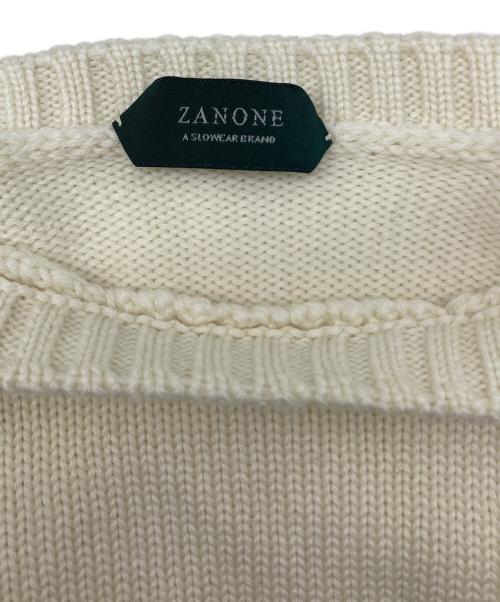 Zanone（ザノーネ）Zanone (ザノーネ) ミドルゲージクルーネックセーター ホワイト サイズ:44の古着・服飾アイテム