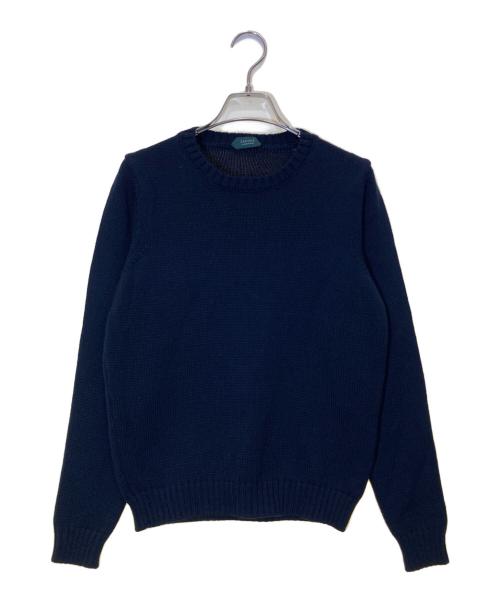 Zanone（ザノーネ）Zanone (ザノーネ) クルーネックニット ネイビー サイズ:44の古着・服飾アイテム