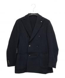 LARDINI（ラルディーニ）の古着「ウール3Bテーラードジャケット」｜ネイビー