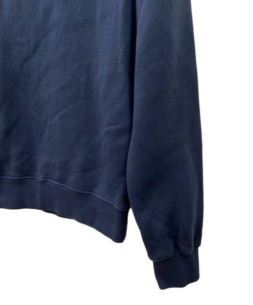 maison kitsune（メゾンキツネ）maison kitsune (メゾンキツネ) フォックス パッチ スウェットシャツ ネイビー サイズ:Sの古着・服飾アイテム