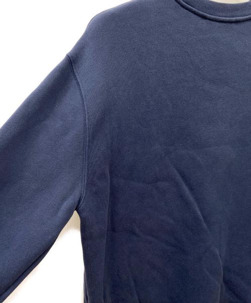 maison kitsune（メゾンキツネ）maison kitsune (メゾンキツネ) フォックス パッチ スウェットシャツ ネイビー サイズ:Sの古着・服飾アイテム