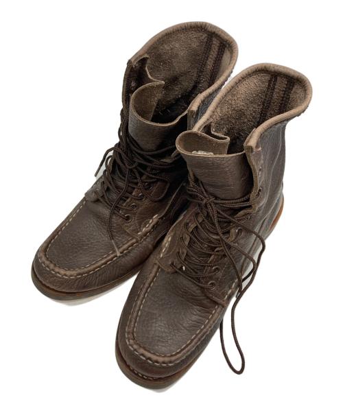 RUSSELL MOCCASIN（ラッセルモカシン）RUSSELL MOCCASIN (ラッセルモカシン) レースアップブーツ ダークブラウン サイズ:不明の古着・服飾アイテム