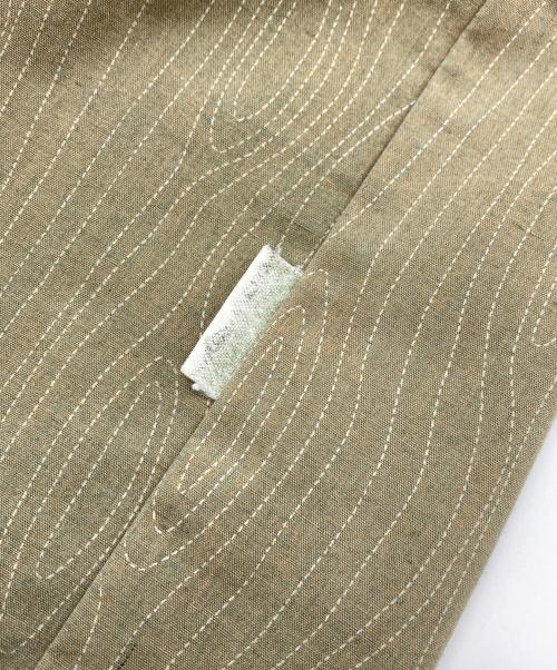 stussy（ステューシー）stussy (ステューシー) wood grain patternシャツ オリーブ サイズ:Lの古着・服飾アイテム