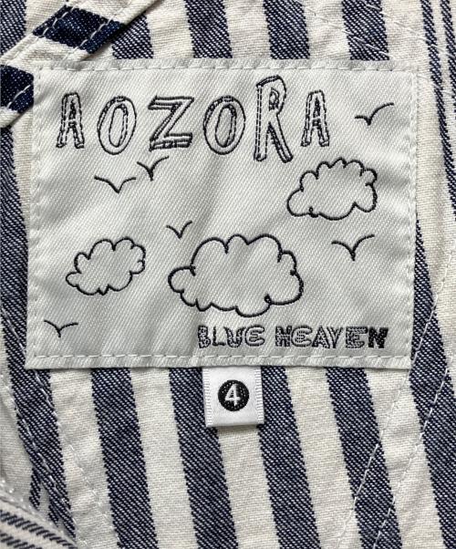 AOZORA BLUE HEAVEN（アオゾラブルーヘブン）AOZORA BLUE HEAVEN (アオゾラブルーヘブン) オーバーオール ホワイト サイズ:4の古着・服飾アイテム