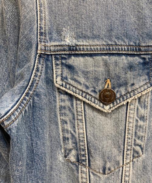 PT TORINO（ピーティートリノ）PT TORINO (ピーティートリノ) ユーズド加工デニムジャケット インディゴ サイズ:54の古着・服飾アイテム