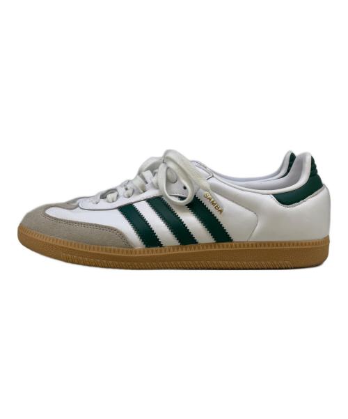 adidas（アディダス）adidas (アディダス) Samba OG ホワイト×グリーン サイズ:27の古着・服飾アイテム