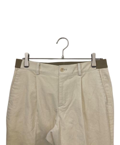 NUMBER M（ナンバーエム）NUMBER M (ナンバーエム) ストレッチ コーデュロイ パンツ アイボリー サイズ:48の古着・服飾アイテム