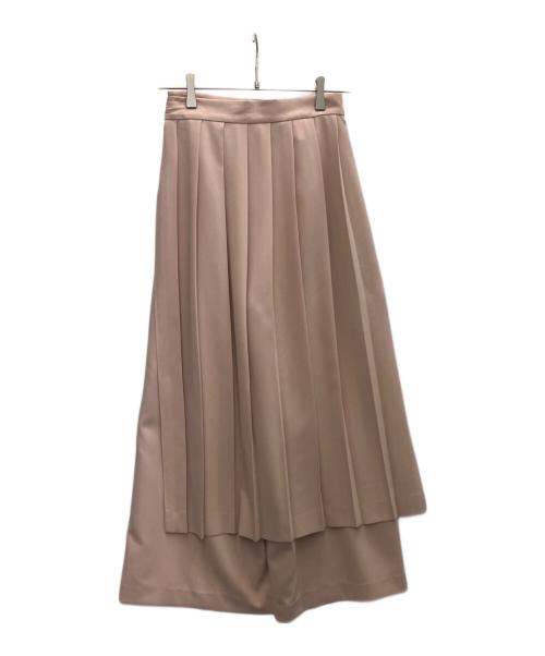 Pinky & Dianne（ピンキーアンドダイアン）Pinky & Dianne (ピンキーアンドダイアン) プリーツレイヤードパンツ ピンク サイズ:SIZE34の古着・服飾アイテム