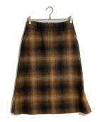 Pinky & Dianneピンキーアンドダイアン）の古着「ホースチャーム付きレイヤードスカート」｜ブラウン