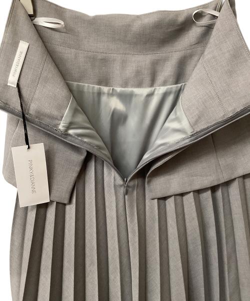 Pinky & Dianne（ピンキーアンドダイアン）Pinky & Dianne (ピンキーアンドダイアン) コルセットプリーツスカート グレー サイズ:36 未使用品の古着・服飾アイテム