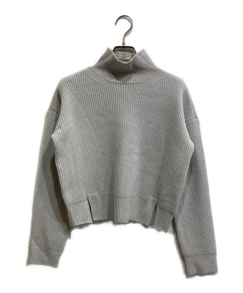 FOXEY（フォクシー）FOXEY (フォクシー) カシミヤハイネックニット ライトグレー サイズ:SIZE 38の古着・服飾アイテム