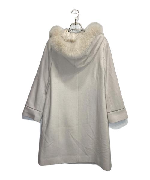 LAISSE PASSE（レッセパッセ）LAISSE PASSE (レッセパッセ) フロントジップコート ホワイト サイズ:38の古着・服飾アイテム