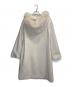 LAISSE PASSE (レッセパッセ) フロントジップコート ホワイト サイズ:38：6000円