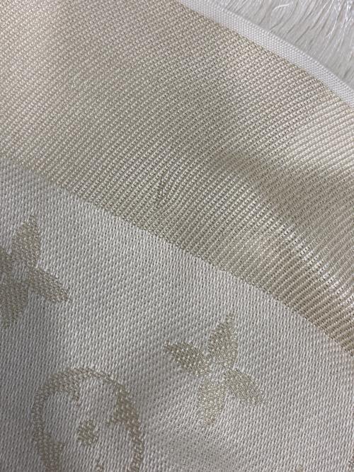 LOUIS VUITTON（ルイ ヴィトン）LOUIS VUITTON (ルイ ヴィトン) ショール・モノグラム シャイン アイボリーの古着・服飾アイテム