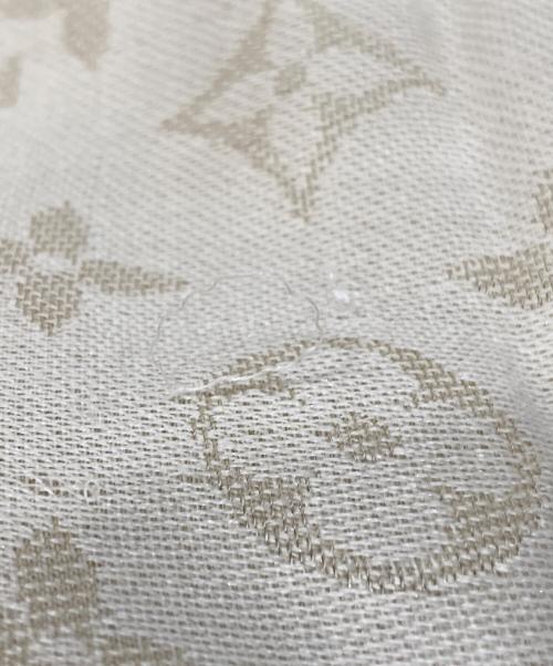 LOUIS VUITTON（ルイ ヴィトン）LOUIS VUITTON (ルイ ヴィトン) ショール・モノグラム シャイン アイボリーの古着・服飾アイテム