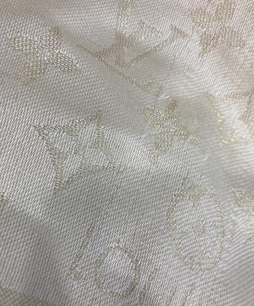 LOUIS VUITTON（ルイ ヴィトン）LOUIS VUITTON (ルイ ヴィトン) ショール・モノグラム シャイン アイボリーの古着・服飾アイテム