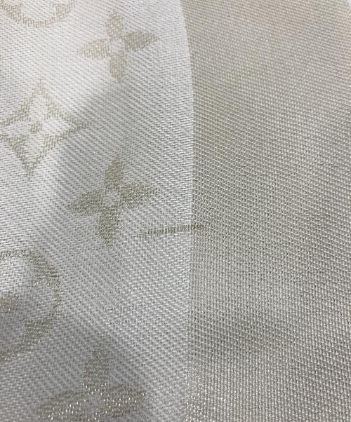 LOUIS VUITTON（ルイ ヴィトン）LOUIS VUITTON (ルイ ヴィトン) ショール・モノグラム シャイン アイボリーの古着・服飾アイテム